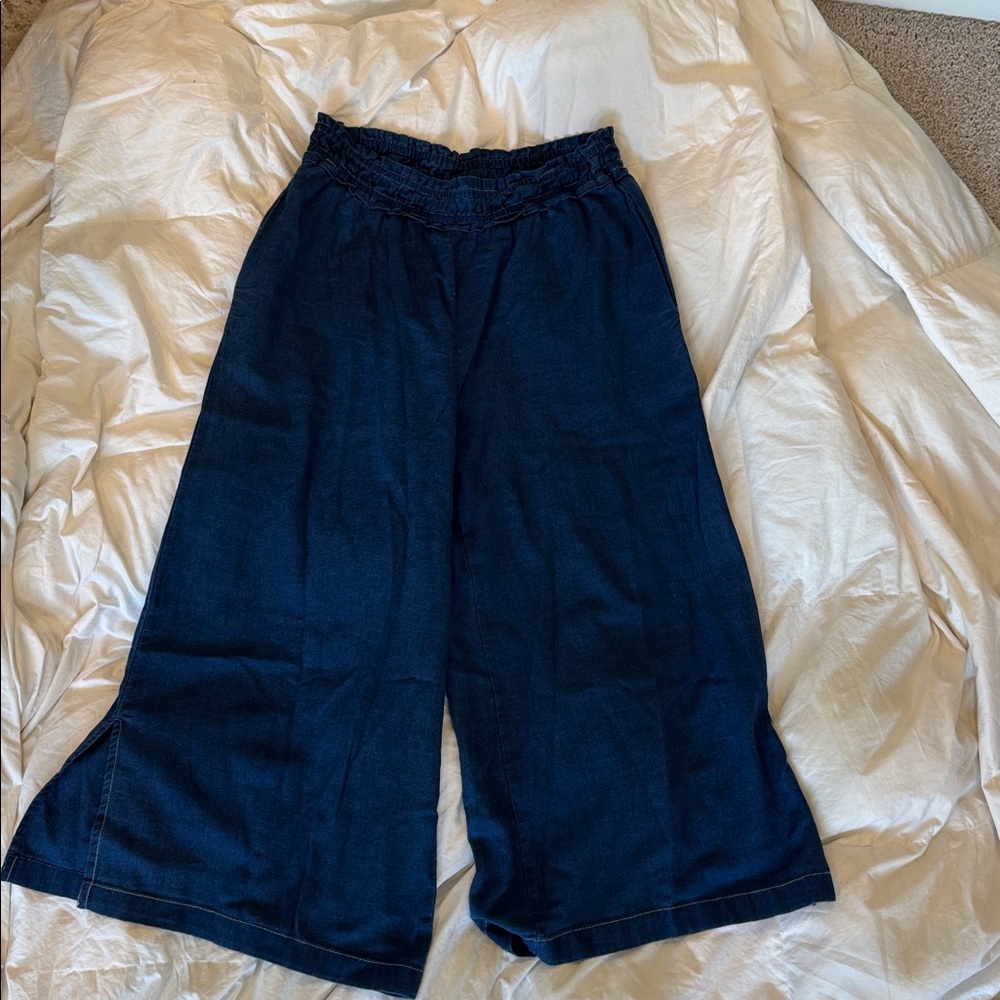 Anthropologie Blue Denim Trousers